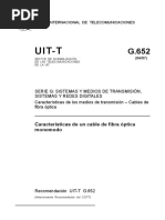 Uit-T: Características de Un Cable de Fibra Óptica Monomodo