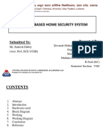 Arduino Based Home Security System: Submitted To: Presented by