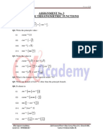 Assignment-3 Inverse Trigo