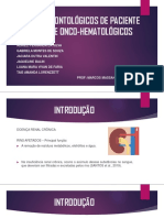 Slides Odonto Hospitalar Nefropatas e Oncohematologicos