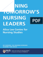 NUS Nursing Admission Brochure 2019