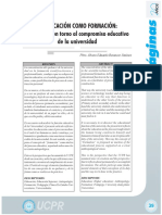 La Educación Como Formación PDF