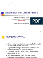 Classification With Decision Trees I: Instructor: Qiang Yang