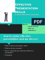 Effective Presentation Skills