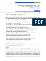 Synthesis of Silver Nanoparticles From Plant Extracts and Their Antimicrobial Application-A Review