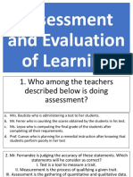 Assessmentand Evaluating of Learning