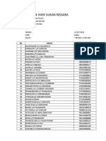 Peserta Hari Sukan Negara: SJK (T) Natesa Pillay Batu 14, Jalan Bidor, 36020 TELUK INTAN, Perak. Tarikh: Hari: Masa