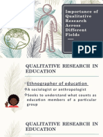 Importance of Qualitative Research Across Different Fields