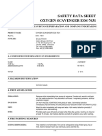 Oxygen Scavenger MSDS EOS-7631