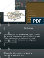 Factoring (Anjak Piutang) : Kelompok 1 1. Amelia Dita 2. Monica Arianti 3. Safitri Alicia 4. Tiara Alycia