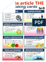 Definite Article The Speaking Cards Conversation Topics Dialogs 108745