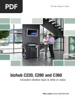 Bizhub C220, C280 and C360: Innovative Whether Black & White or Colour