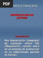 Semana 14° Depreciación de Activos y Bolsa de Valores