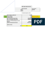 Expansion Tank Capacity Calculation Sheet