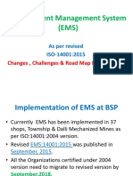 Awareness ISO 14001 2015 Top MGMT