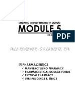 Phle Reviewer Module 5 Pharmaceutics