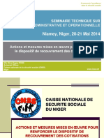 Exposé 10 CNSS Niger Communication Niamey Mai 2014