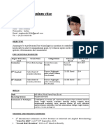 Curriculum Vitae: Mohit Kumar