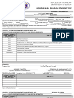 School Form 10 SF10-SHS Senior High School Student Permanent Record