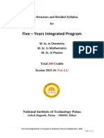 3.3.1 - 5yr - Integrated - M - SC - Program - Course - Structure - Syllabus - 2015-16 01052015 PDF