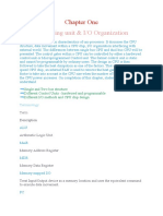 Processing Unit & I/O Organization: Chapter One