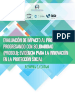 Evaluación de Impacto Al Programa Progresando Con Solidaridad (Prosoli) : Evidencia para La Innovación en La Protección Social