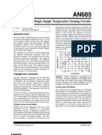 Thermistors in Single Supply Temperature Sensing Circuits: Current-Over-Time Mode