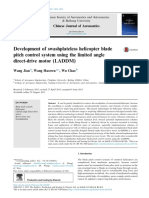 Development of Swashplateless Helicopter Blade Pitch Control System Using The Limited Angle Direct-Drive Motor (LADDM)