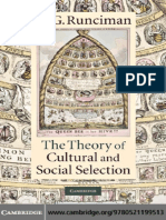 Theory of Cultural and Social Selection