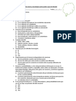 Evaluación Leyes de Mendel