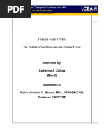 PRELIM CASE STUDY The "What Do You Mean I Am Not Promoted" Case