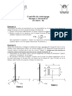 ElectroMagnétisme Contrôle Avec Correction Rattrapage 2008 2009 by Ray