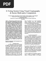 E-V Oting System U Sing Visual Cryptography & Secure Multi-Party Computation