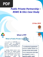 Public Private Partnership - RSWC & SSLL Case Study: Project Management Is The Art of Making Things Happen