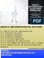 Hoy Unidad 4 Implementación de Software Empresarial