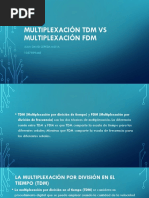 Multiplexación TDM Vs Multiplexación FDM