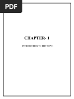 Chapter-1: Introduction To The Topic