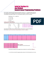 Setting Up The Initial Tableau: Star All Rows Whose Corresponding Basic Solution Is Negative