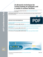 Advanced Ultrasonic Techniques For Nondestructive Testing of Austenitic and Dissimilar Welds in Nuclear Facilities