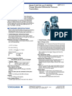 General Specifications: Model EJA210A and EJA220A Flange Mounted Differential Pressure Transmitters