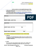 Risk Management Plan Form - Greenlight Guru