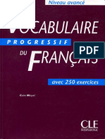 Vocabulaire Progressive Du Français Niveau Avance + Corriges