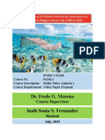 Ra - 8550 Policy Evaluation On Fisheries Conservation - Draft Work