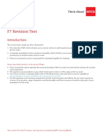 F7 Revision Test Section A and B 1