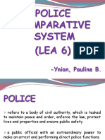 Police Comparative System (LEA 6) : - Ynion, Pauline B