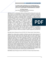 Nuryanto, Hal.10-22 Jurnal JDM, Vol. I No.02 Sept 2018: Quality Management System (QMS) Iso 9001:2015 Pada Industri Kimia