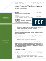 Leonel Fernando Tumbaco Aguayo: Ingeniero en Petróleo