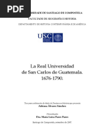 La Real Univ de Guatemala 1676 1790 Adriana