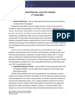 Instructional Planning: Long Term Template 2 Grade Math: Johns Hopkins University School of Education