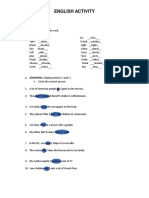 English Activity: Name: Date: 1. Add S - ES - IES To The Verb